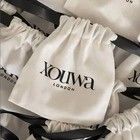 Emballage à la corde en coton biologique/sac de poussière pour chaussures Logo personnalisé toile pour les entreprises de luxe