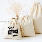 Emballage à la corde en coton biologique/sac de poussière pour chaussures Logo personnalisé toile pour les entreprises de luxe