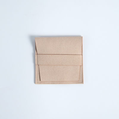 Logo personnalisé accepté 6.2*6.2 Cm Multi-couleur velours Flip Cover Collier de mode Sac de rangement de bijoux