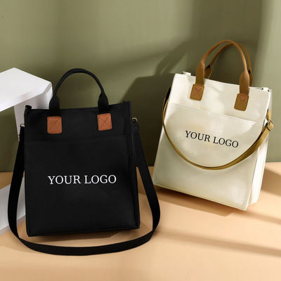 Sac à main en PU écologique, imperméable à l'eau, laminé en toile, sac à main avec logo personnalisé
