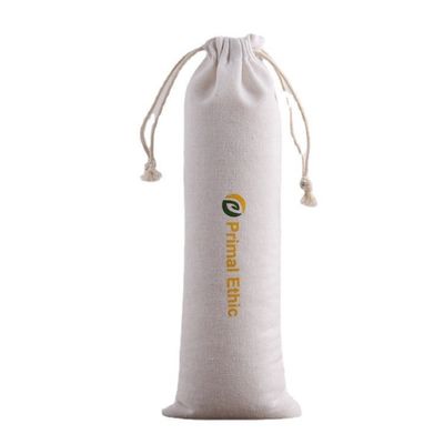 Logo personnalisé Sac cadeau à cordes pour la vie quotidienne Eco imprimé Sac en lin de toile Emballage