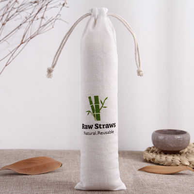 Logo personnalisé Sac cadeau à cordes pour la vie quotidienne Eco imprimé Sac en lin de toile Emballage