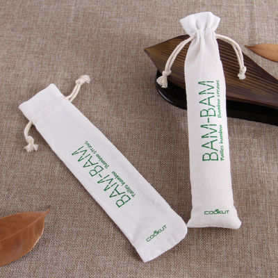 Logo personnalisé Sac cadeau à cordes pour la vie quotidienne Eco imprimé Sac en lin de toile Emballage