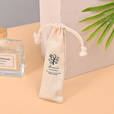 Logo personnalisé Sac cadeau à cordes pour la vie quotidienne Eco imprimé Sac en lin de toile Emballage