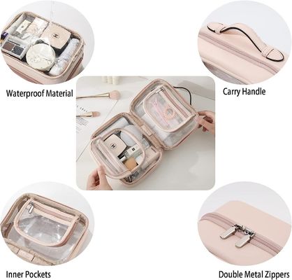 Sacs de maquillage imperméable à l'eau à grande capacité OEM / ODM acceptable