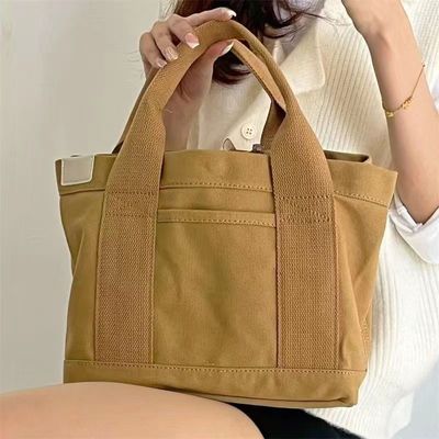 Sacs à main en toile d'épicerie avec poignée de corde et autre type de motif