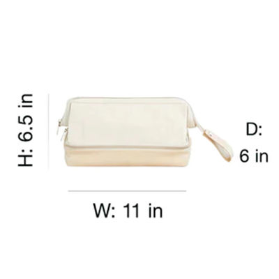 Sac de maquillage fermé à fermeture à glissière pour le stockage sécurisé des produits de marque privée