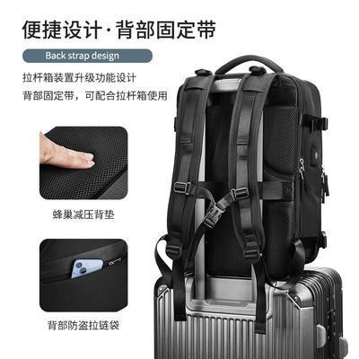 Sac de voyage en nylon polyester personnalisé étanche à l'eau sac à dos d'affaires de randonnée avec port de charge USB