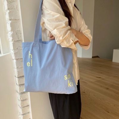 Logo personnalisé Imprimé 100% coton biologique Gros sac à main pour le magasinage en vrac réutilisable