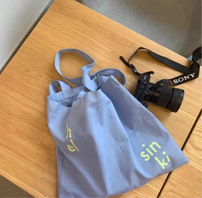 Logo personnalisé Imprimé 100% coton biologique Gros sac à main pour le magasinage en vrac réutilisable