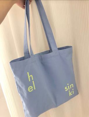 Logo personnalisé Imprimé 100% coton biologique Gros sac à main pour le magasinage en vrac réutilisable