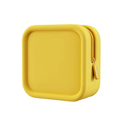 Daily Life Logo personnalisé Sac de maquillage en silicone carré avec conception et matériau imperméables