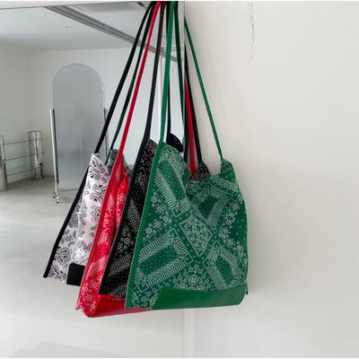 Fermeture ouverte Voyage et sortie Style ethnique Femmes sac de magasinage à imprimerie Paisley