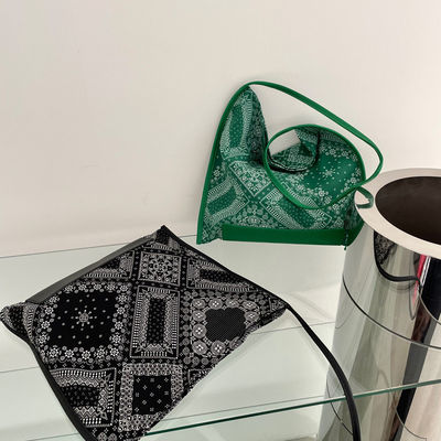 Fermeture ouverte Voyage et sortie Style ethnique Femmes sac de magasinage à imprimerie Paisley