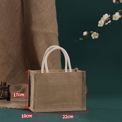 Sac de jute accepté OEM/ODM avec logo personnalisé pour les achats écologiques réutilisables sur la plage