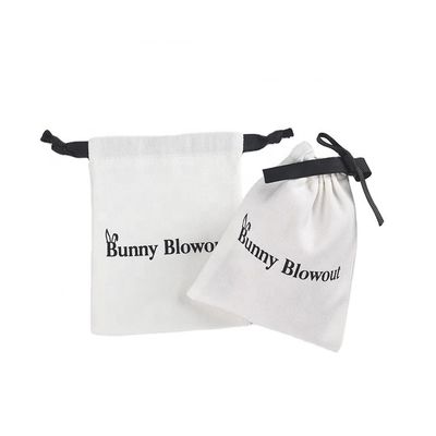 Sac à cordes en coton à logo personnalisé pour un rangement facile des lunettes et des produits numériques