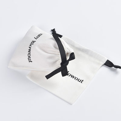 Sac à cordes en coton à logo personnalisé pour un rangement facile des lunettes et des produits numériques