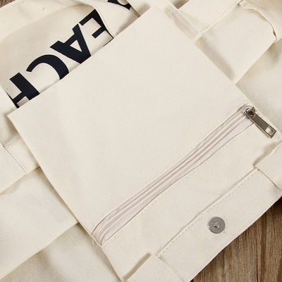 Sacs de magasinage en toile réutilisable de taille moyenne avec conception d'impression personnalisée