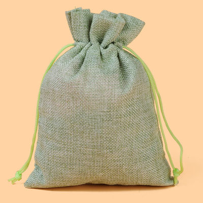 Sac à cordes en lin imprimé sur mesure pour bijoux et stockage de produits numériques