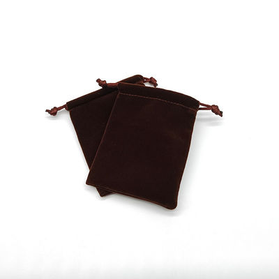 Petit cerceau à dés Collier cadeau bijoux de velours Poussière d'emballage Sacoche à corde de traction Sac à suède