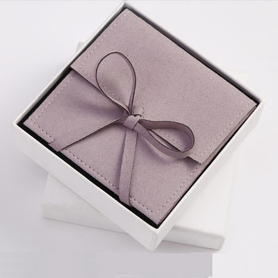 OEM/ODM Acceptable Sac à bijoux en microfibre de suède Style de luxe pour logo personnalisé