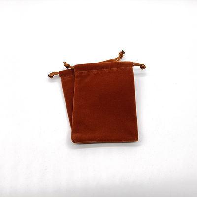 Petit cerceau à dés Collier cadeau bijoux de velours Poussière d'emballage Sacoche à corde de traction Sac à suède