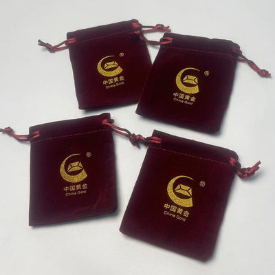 Petit cerceau à dés Collier cadeau bijoux de velours Poussière d'emballage Sacoche à corde de traction Sac à suède