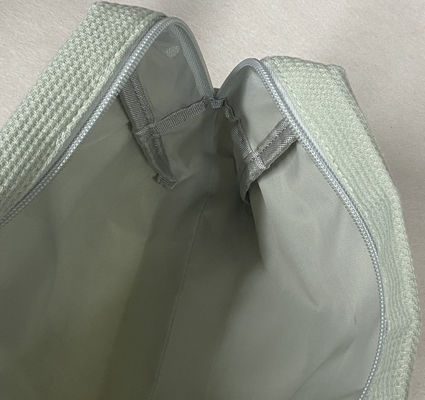Logo personnalisé accepté Sac cosmétique à imprimer en gaufre douce pour le maquillage et les cadeaux des demoiselles d'honneur