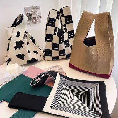 Logo personnalisé porté Populaire femme sac à main de magasinage Sac tissé polyester personnalisé Min