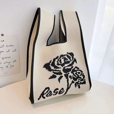 Logo personnalisé porté Populaire femme sac à main de magasinage Sac tissé polyester personnalisé Min