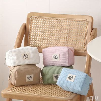 Tissu de maquillage polyester multi-fonction sac cosmétique sur mesure avec poignée
