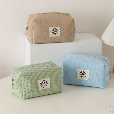 Tissu de maquillage polyester multi-fonction sac cosmétique sur mesure avec poignée