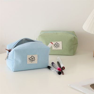 Tissu de maquillage polyester multi-fonction sac cosmétique sur mesure avec poignée