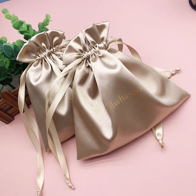 Logo personnalisé Petit sac en satin pour bijoux Type d'affichage de l'emballage pour OEM/ODM acceptable