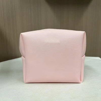Imprimer le motif PU imperméable à l'eau Ziplock sac cosmétique sac de maquillage en couleur rose personnalisée bonbons