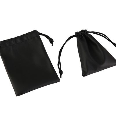 Logo personnalisé PU cuir imperméable à l'eau sac à cordes pour bijoux et cadeaux emballage