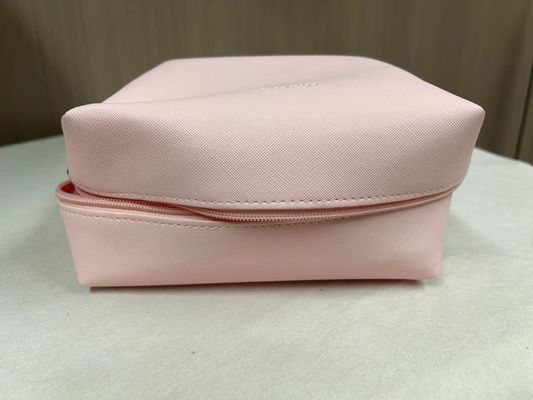 Imprimer le motif PU imperméable à l'eau Ziplock sac cosmétique sac de maquillage en couleur rose personnalisée bonbons
