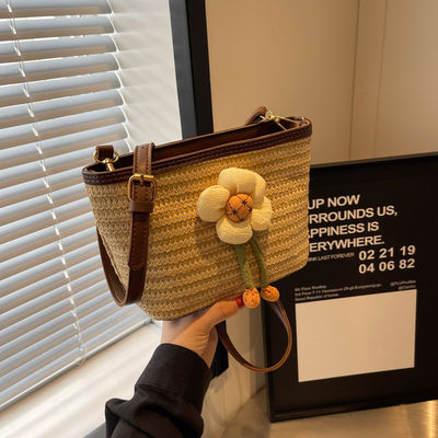 Promotion vacances d'été mode femmes Daisy seau sac à épaule avec logo personnalisé