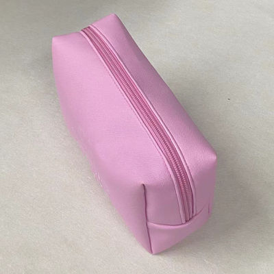 Sac de maquillage cosmétique en coton Pu à couleur mixte Sac de lavage de poussière vierge avec couleur personnalisée