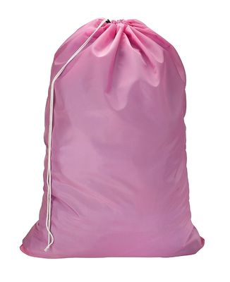 Sac de linge en nylon polyester à corde de couleur personnalisé pour le stockage à domicile et en vrac