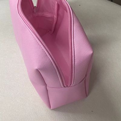 Sac de maquillage cosmétique en coton Pu à couleur mixte Sac de lavage de poussière vierge avec couleur personnalisée