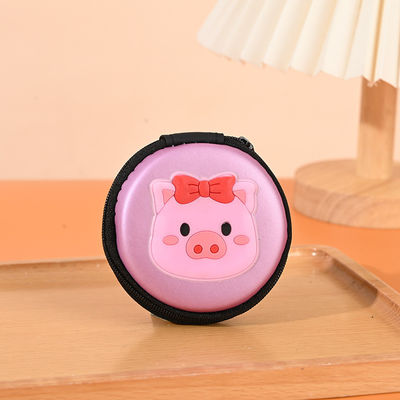 Modèle Type autres Ronde 2d 3d Ligne de monnaie usb écouteurs Pvc Eva organisateur sacs