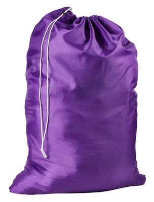 Sac de linge en nylon polyester à corde de couleur personnalisé pour le stockage à domicile et en vrac