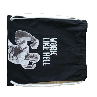 Logo personnalisé motif de toile de coton sac à dos à la corde pour chaussures de basket