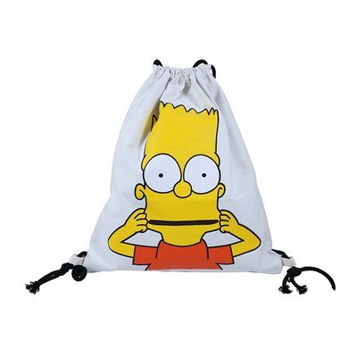 Logo personnalisé motif de toile de coton sac à dos à la corde pour chaussures de basket