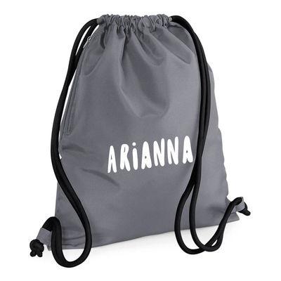 Sacs à cordes en coton de couleur personnalisés de taille moyenne pour les sports et les activités de plein air