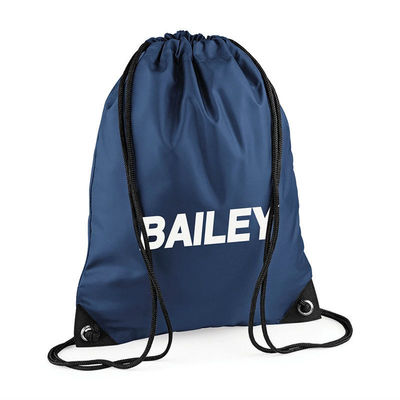 Sacs à cordes en coton de couleur personnalisés de taille moyenne pour les sports et les activités de plein air