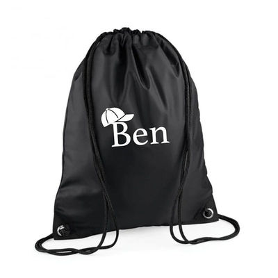Sacs à cordes en coton de couleur personnalisés de taille moyenne pour les sports et les activités de plein air