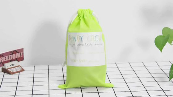 Sacs à cordes en coton de couleur personnalisés de taille moyenne pour les sports et les activités de plein air