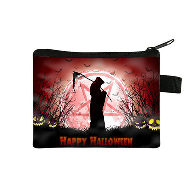 2024 Sac à main de dessin animé d'Halloween Petit portefeuille portable pour enfants avec dessin imprimé